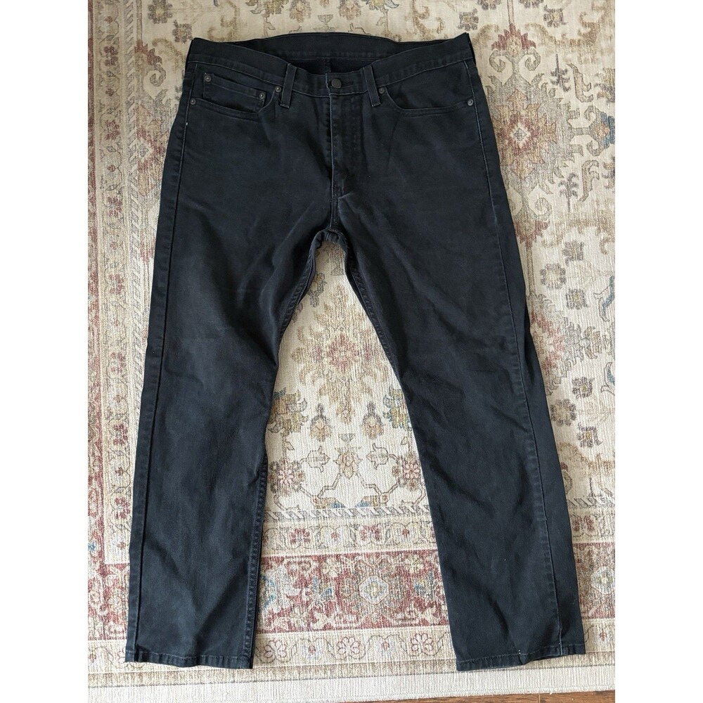 Levis 513 Jeans Mens 34x30 Black Slim Straight Stretch Denim 5 Pocket Pants